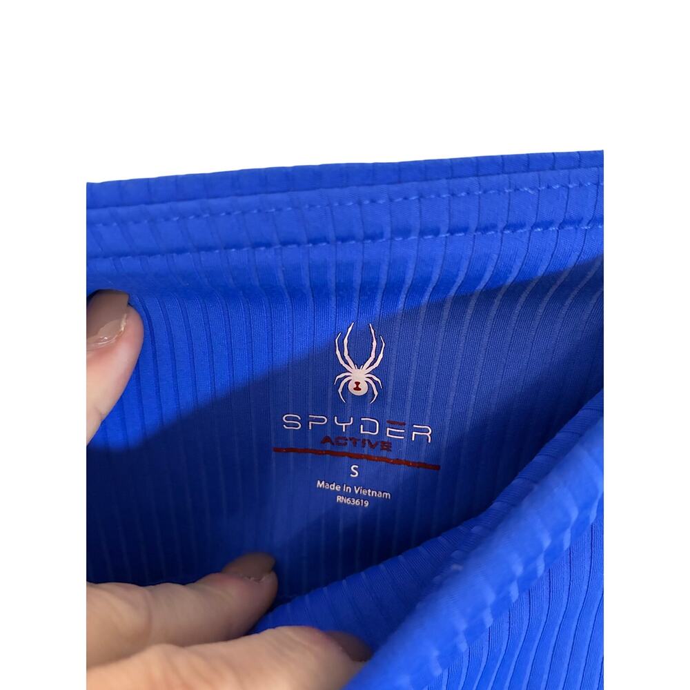 UnNew Spyder Active Leggings Women Cobalt Blue Pedal Pusher Leggings S Comfort - Picture 3 of 5